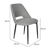 Brooklyn and Bella Presley Boucle Dining Chair