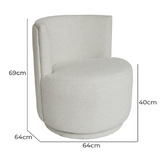 Brooklyn and Bella Claire Upholstered Swivel Chair