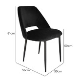 Brooklyn and Bella Presley Velvet Dining Chair