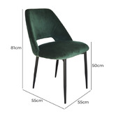 Brooklyn and Bella Presley Velvet Dining Chair