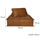 Brooklyn and Bella Audrey Single Leather Lounger