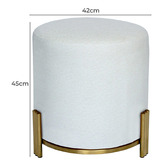 Brooklyn and Bella Annalise Upholstered Ottoman