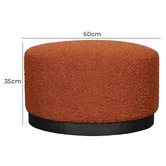 Brooklyn and Bella Simone Boucle Ottoman