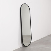 Brooklyn and Bella Ludlow Oval Steel Wall Mirror
