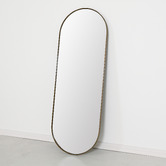 Brooklyn and Bella Ludlow Oval Steel Wall Mirror