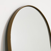 Brooklyn and Bella Ludlow Oval Steel Wall Mirror
