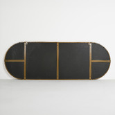 Brooklyn and Bella Ludlow Oval Steel Wall Mirror