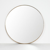 Brooklyn and Bella Ludlow Round Steel Wall Mirror