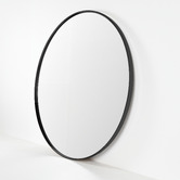 Brooklyn and Bella Ludlow Round Steel Wall Mirror