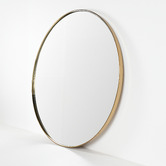 Brooklyn and Bella Ludlow Round Steel Wall Mirror