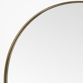 Brooklyn and Bella Ludlow Round Steel Wall Mirror