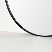 Brooklyn and Bella Ludlow Round Steel Wall Mirror