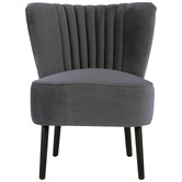 Brooklyn and Bella Pebble Grey Slipper Chair
