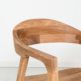 Brooklyn and Bella Akali Teak Wood Outdoor Dining Chair
