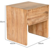 Brooklyn and Bella Morgana Acacia Wood Bedside Table