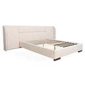Brooklyn and Bella Oatmeal Aubin Upholstered Bed