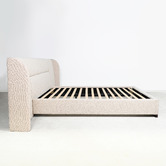 Brooklyn and Bella Oatmeal Aubin Upholstered Bed
