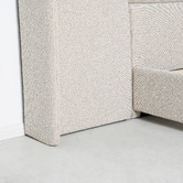 Brooklyn and Bella Oatmeal Aubin Upholstered Bed