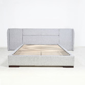 Brooklyn and Bella Paloma Grey Aubin Upholstered Bed