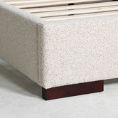 Brooklyn and Bella Oatmeal Aubin Upholstered Bed