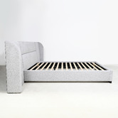 Brooklyn and Bella Paloma Grey Aubin Upholstered Bed
