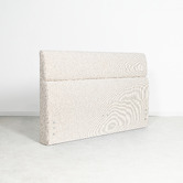 Brooklyn and Bella Oatmeal Aubin Upholstered Bedhead