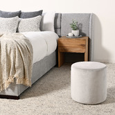 Brooklyn and Bella Paloma Grey Aubin Upholstered Bed