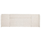 Brooklyn and Bella Oatmeal Aubin Oversized Wingback Upholstered Bedhead