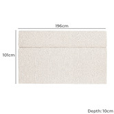 Brooklyn and Bella Oatmeal Aubin Upholstered Bedhead