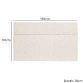 Brooklyn and Bella Oatmeal Aubin Upholstered Bedhead