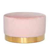 Brooklyn and Bella Large Milan Velvet Ottoman
