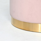 Brooklyn and Bella Large Milan Velvet Ottoman