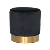 Brooklyn and Bella Small Milan Velvet Ottoman