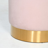 Brooklyn and Bella Small Milan Velvet Ottoman