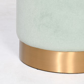 Brooklyn and Bella Small Milan Velvet Ottoman