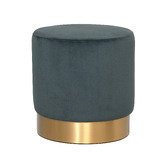 Brooklyn and Bella Small Milan Velvet Ottoman