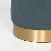 Brooklyn and Bella Small Milan Velvet Ottoman