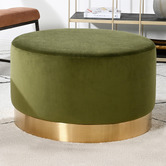 Brooklyn and Bella Visser Velvet Ottoman
