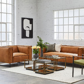 Brooklyn and Bella Winston Cowhide Leather Armchair