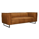 Brooklyn and Bella Winston 3 Seater Cowhide Leather Sofa