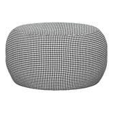 Brooklyn and Bella Houndstooth Cranston Upholstered Ottoman