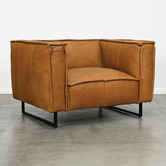 Brooklyn and Bella Winston Cowhide Leather Armchair