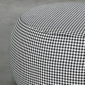 Brooklyn and Bella Houndstooth Cranston Upholstered Ottoman