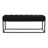 Brooklyn and Bella Milford Velvet Ottoman Bench