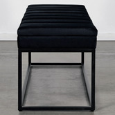 Brooklyn and Bella Milford Velvet Ottoman Bench