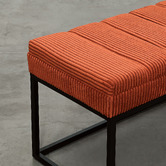 Brooklyn and Bella Milford Corduroy Ottoman Bench