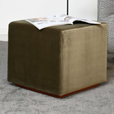 Brooklyn and Bella Fuller Velvet Ottoman