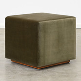 Brooklyn and Bella Fuller Velvet Ottoman