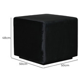 Brooklyn and Bella Fuller Velvet Ottoman