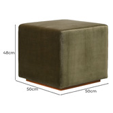 Brooklyn and Bella Fuller Velvet Ottoman